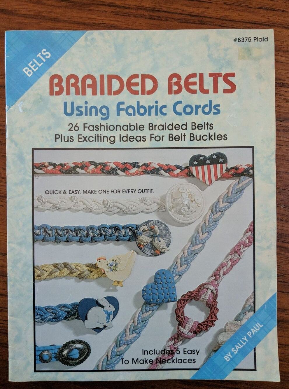 Braided Belts Fabric Cord Pattern Bk '88